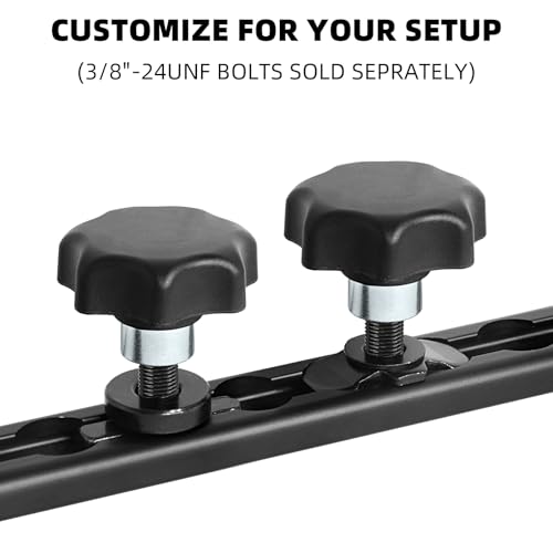 L-Track Fastening Knob, 3/8"-24UNF Thread, 6 Pack