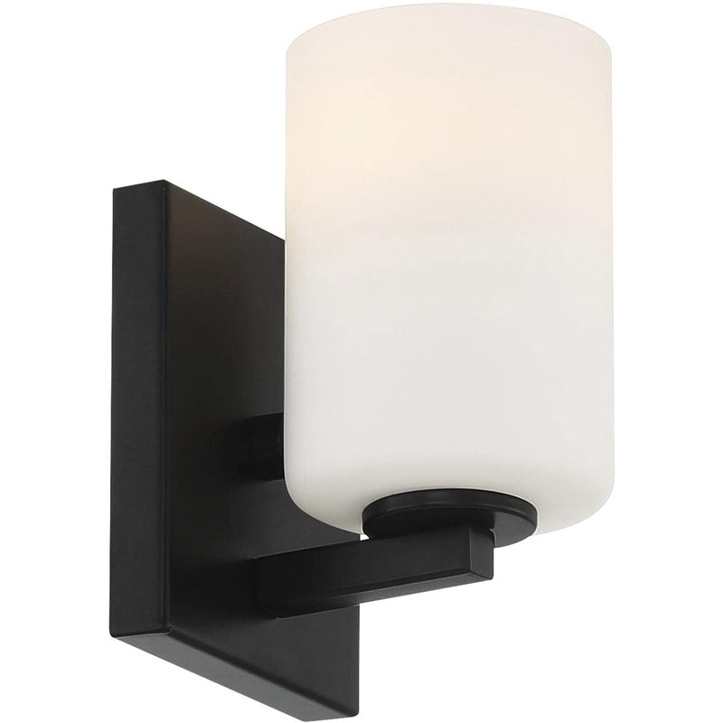 Access Lighting 62621-MBL/OPL Sienna Wall Sconce, 1-Light 60 Watts, Matte Black