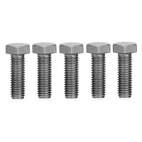 Manloney LLC Universal Screws M9 Hex Head Cap Bolts 1.0mm Pitch Fine Thread Stainless Steel Screw (M9x40-1.0) M9x40-1.0