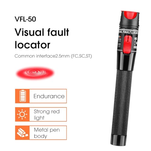 Fiber Optic Cable Troubleshoot Kit Visual Fault Locator VFL-50 kit