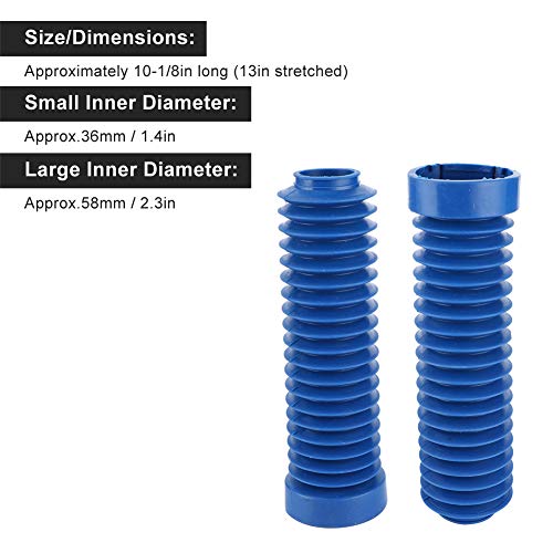 KIMISS 2pcs Fork Boot, Rubber Front Fork Shock Boot Damper Fit for ATC 250R 350X 1983 ‑ 1986,51611‑HA2‑003