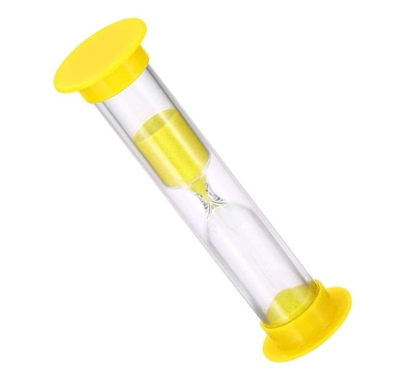 2 Minute Sand Timer, Acrylic Covered Hourglass Count Down Sand Clock Timer for Classroom, Games, Brushing Teeth, Exercising, Yellow (Pack of 48)