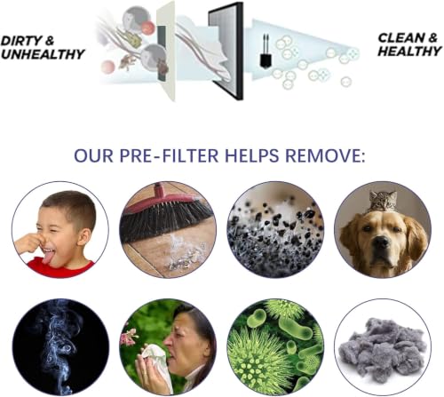 CFS 4x10 Trim to Fit Vent Filters for Floor Wall Ceiling Register 24 Pack