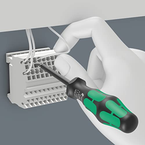 Wera - 05008100001 - Actuation Tools, 338/2 Set of Actuation Tools for Terminal Blocks (Spring Cages), 2 Pieces 0.4 x 2.5 x 81 mm & 0.6 x 3.5 x 81 mm