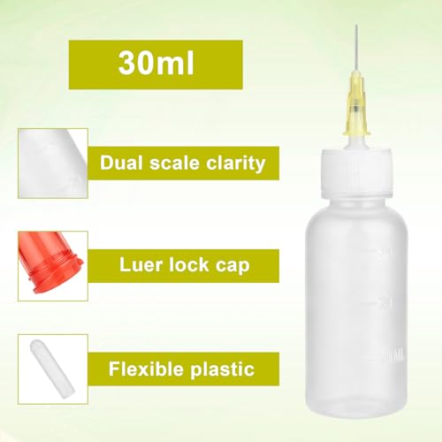 Penitue 10pcs Needle Tip Glue Squeeze Bottle Set