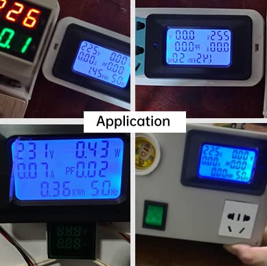 Digital Current Voltage Power Energy Meter 6 in 1 with Mutual Inductor
