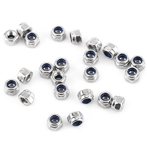 M3 Hex Socket Button Head Screws, Stainless Steel Assortment Kit with Locknuts for DIY Repair 304 Stainless Steel 5mm to 20mm 280 Pieces Storage Box