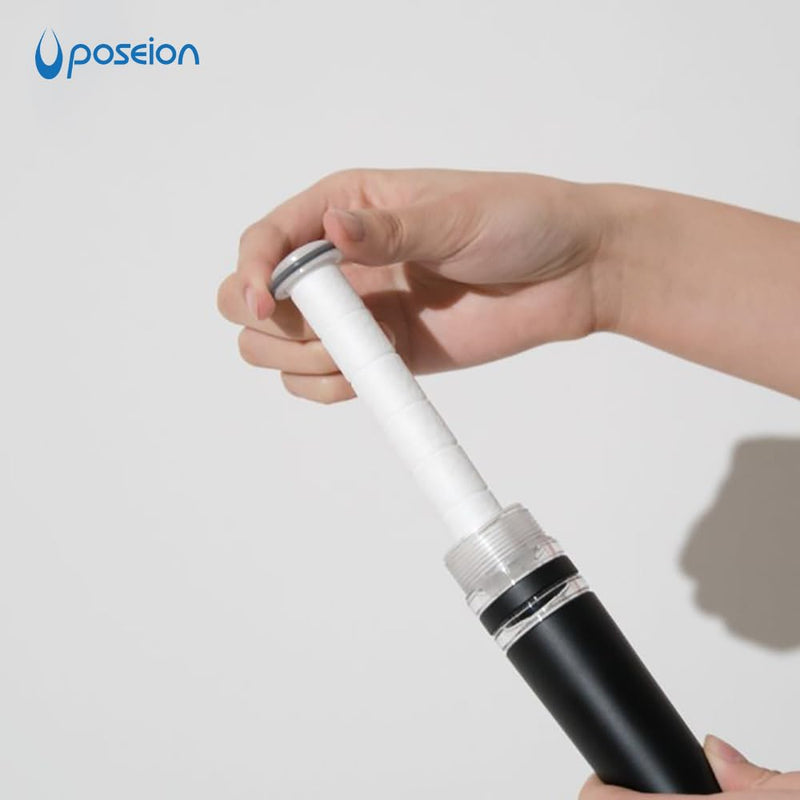 POSEION Shower Head Sediment Filter 4 ea. – Replacement Showerhead Filters Soft Water High Density Polypropylene for Hard Water Softener Remove Rust Hydrate Dry Hair Scalp Skin Made in Korea SF140