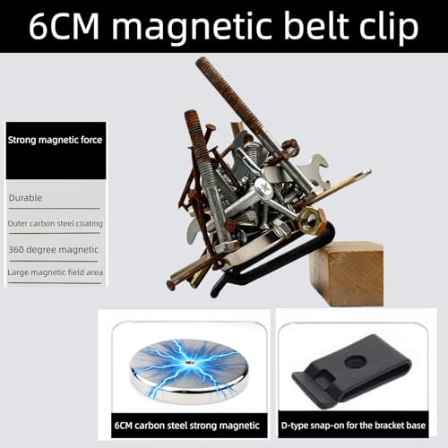  [AUSTRALIA] - Large Magnetic Tool Holder Rack for Hammers, Wrenches, Pliers & Sockets Silver,Silver