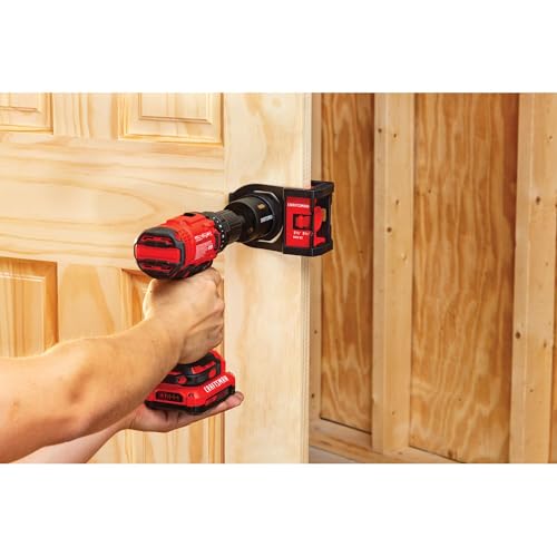 CRAFTSMAN Hole Saw Kit, Bi-Metal Door Lock Installation Kit for Wood and Metal Doors (CMAH1MDL) Metal Door