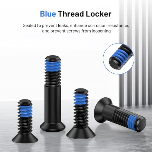 Red Dot Screw Kit Includes M4 and #6-32 Types with Blue Thread Locker