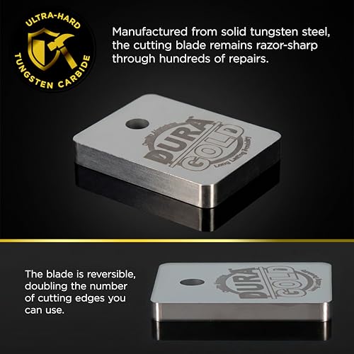 Dura-Gold Tungsten Denibbing Blade File Tool with Magnetic Holder - 2-in-1 Blade & Holder