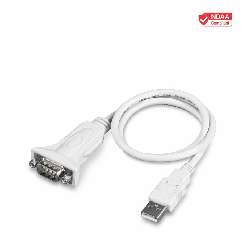 TRENDnet USB to Serial 9-Pin Converter Cable, Connect a RS-232 Serial Device to a USB 2.0 Port, Supports Windows & Mac, USB 1.1, USB 2.0, USB 3.0, 21 Inch Cable Length, Plug & Play, White, TU-S9 USB to Serial | 2ft