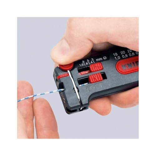 KNIPEX 12 80 100 SB Awg 18-28 Mini Wire Stripping Tool