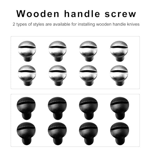 8Pcs Slotted Screws Bolts Kits Replacement for Grips Model 416 Stainless Steel Screw Repair Tool Parts-Black