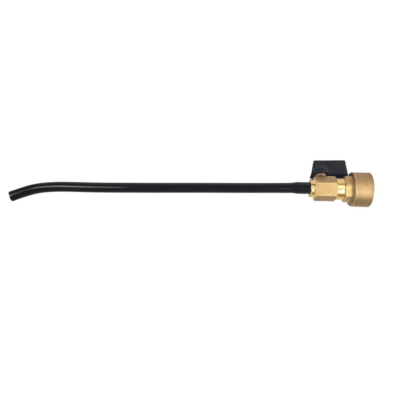 Copper RV Water Heater Tank Rinser Flusher | Remove Sediment from the Bottom of RV Water Heater | Copper Handle and Black Cleaning Wand with Bending Tip