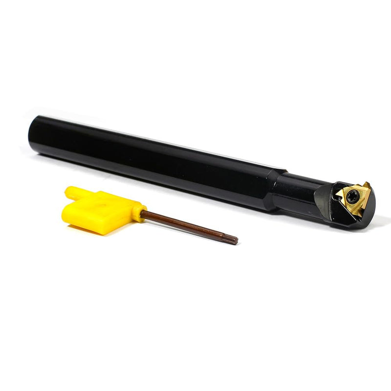 3/4" x 7" OSCARBIDE Internal Threading Boring Bar SIR0625Q16 w/Insert | 16IR AG60 Carbide Insert | 60° Thread Profile | For 0.5-3mm Pitches | Durable Steel Shank | Precision Internal Threading