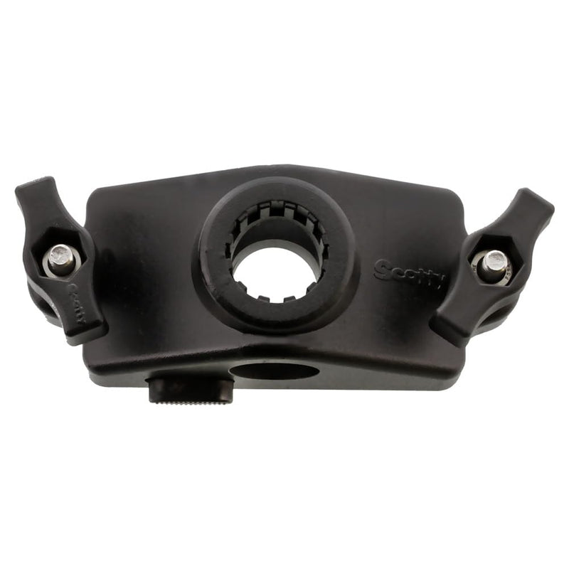 Scotty 343-BK #343 Locking Gunnel Track Mount | Quickly Add, Remove or Re-Position Mount Anywhere, Dependable Lock, Compatible with all Scotty Accessories