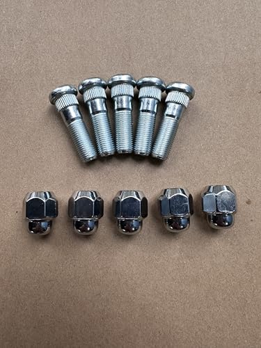 5PCS M12-1.25 Wheel Stud Bolts 610-566 & Lug Nuts Compatible with Subaru Legacy, XV Crosstrek BRZ, Ascent Impreza, B9, Tribeca Forester WRX STI Outback Models