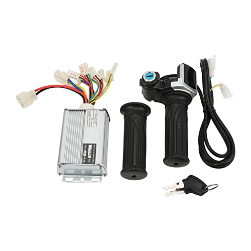 36V 1000W Brushed Speed Controller for Mini Bikes with Locking Throttle Grip and Battery Display Compatible with EVO Electric Tricycle