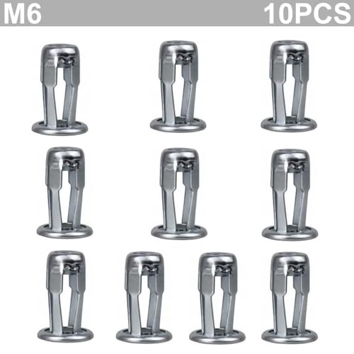 10 pcs TJUS06 Stainless Steel Blind Jack Nut – M6 x 20mm