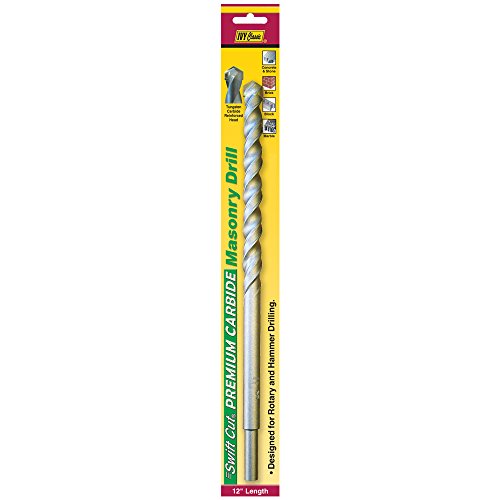 IVY Classic 10349 7/8 x 12-Inch Premium Carbide Masonry Drill Bit, 1/2-Inch Reduced Shank, 1/Card 7/8 x 12", 1/Pack