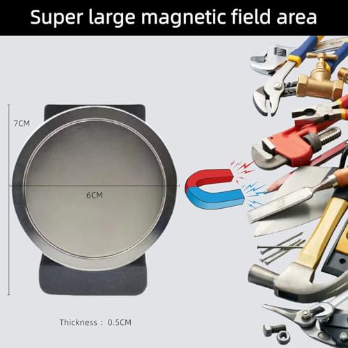  [AUSTRALIA] - Large Magnetic Tool Holder Rack for Hammers, Wrenches, Pliers & Sockets Silver,Silver
