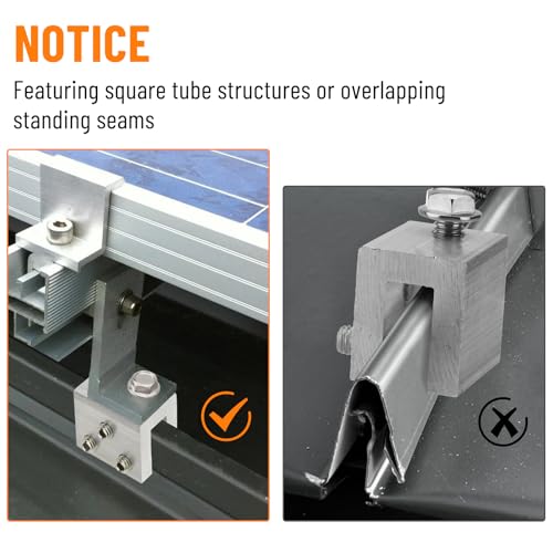 12PCS Standing Seam Roof Clamps 12 Pack