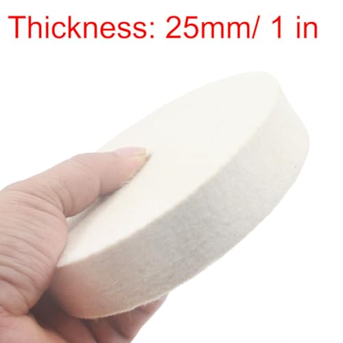 8 Inch Soft Felt Buffing Wheel with 5/8" Arbor Hole 8'' Soft Felt Wheels