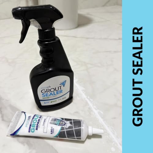 PentaUSA Grout Sealer Spray, Water-Based, Tile Floor and Shower, 17 oz