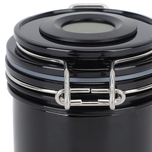 Eyelash Glue Storage Jar 250ml Thermometer Hygrometer Lash Extension Glue Storage Container (black), shenruifafn15cy2rdz-11