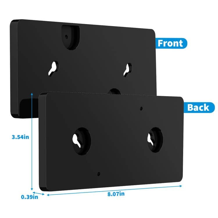 Under Desk Mount and Wall Mount Compatible with Dell WD19 / WD19S / WD19DC / WD19DCS / WD19TB / WD19TBS / WD19TB / WD22TB4 Dock, Acrylic Docking Station Holder (Black Holder Only)