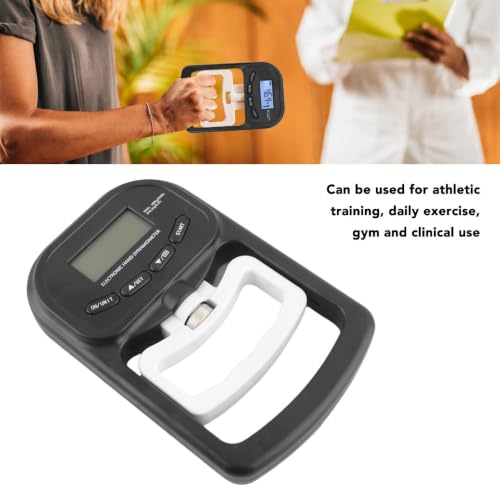 Digital Hand Grip Strength Tester, 180kg/396lb Capacity Black