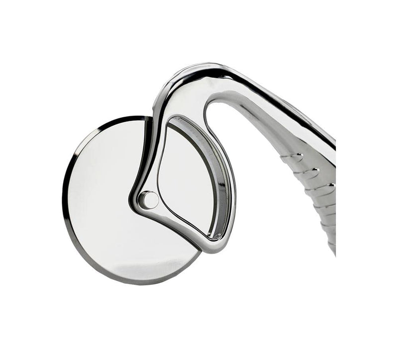 Pizza Cutter Wheel by Midnight Slice - Stainless Steel Food Slicer for Pizzas and more with Ergonomic Handle and Sharp Cutting Surface for Clean Cuts