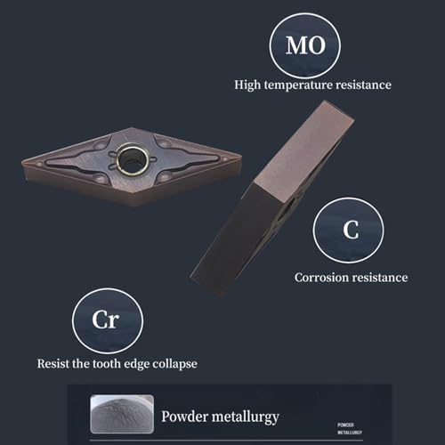 GBJ 10pcs Carbide Turning Inserts VNMG331/VNMG160404 for MVJNR MVJNL MVVNN tool holder for machining stainless steel/cast iron