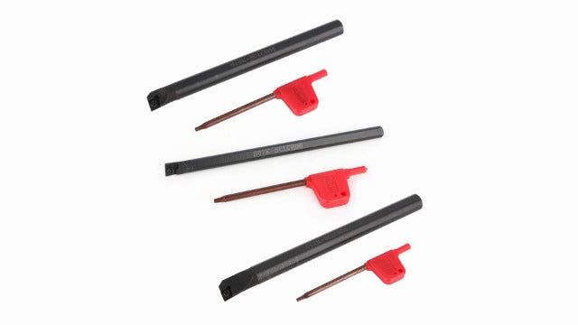 CNC Lathe Boring Internal Turning Bar Holder + 10 Pcs CCMT0602 Insert + 3 Pcs Wrench