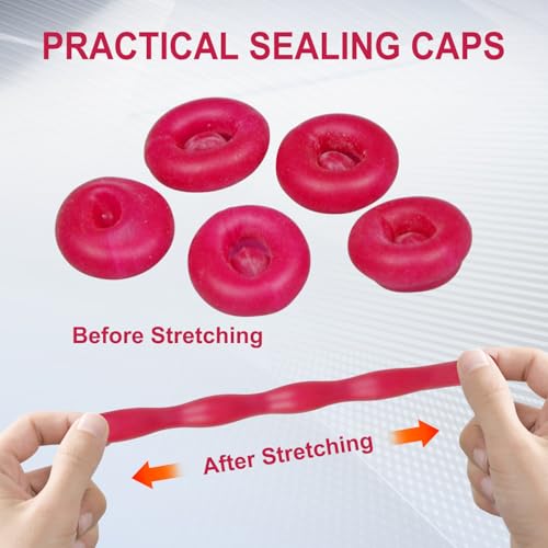 15 Pack Caulk Tube Sealer Caps, Saver Caps for Caulking Gun Tips, Caulk Tubes Tool Accessory (15) 15