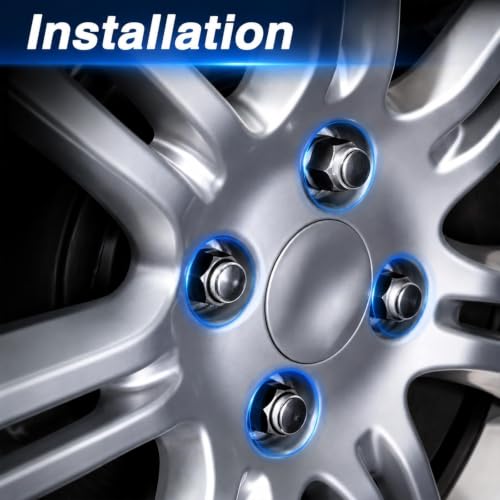 Wheel Lug Stud Nut Set Compatible with Honda Accord Civic CR-V CRX Fit HR-V Insight Prelude Acura Integra RSX TLX TSX CL EL ILX, M12x1.5