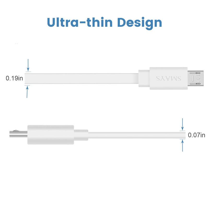 Smays 25 ft Extension Cable for WYZE Cam v4, WYZE Cam v3 and v3 Pro Security Camera, Long Micro USB Cord