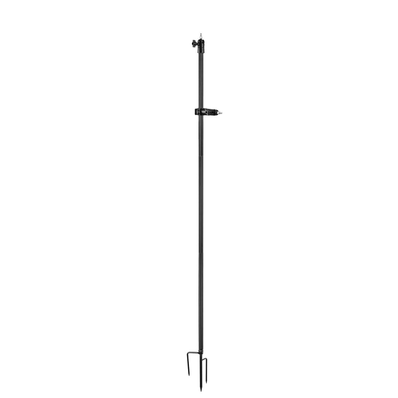 Universal Ground Stake Mount Bracket for Outdoor Security Cameras and Solar Panels, Compatible with Ring, Blink, Eufy, Google Nest, Arlo, Wyze, SimpliSafe, 1/4 Screw Cameras (Black)