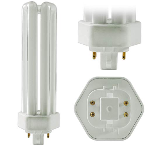 Circle (6 Pack PLT-42W 841, 4 Pin GX24Q-4, 42 Watt Triple Tube, Compact Fluorescent Light Bulb 4100k - Cool White 6 Count (Pack of 1)