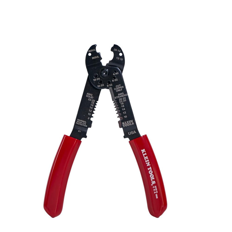 Klein Tools 1000 Multi Tool, Made in USA, 6-in-1 Stripper, Crimper, Wire Cutter, Screw Measure and Shears, Multi-Purpose Lineman Tool