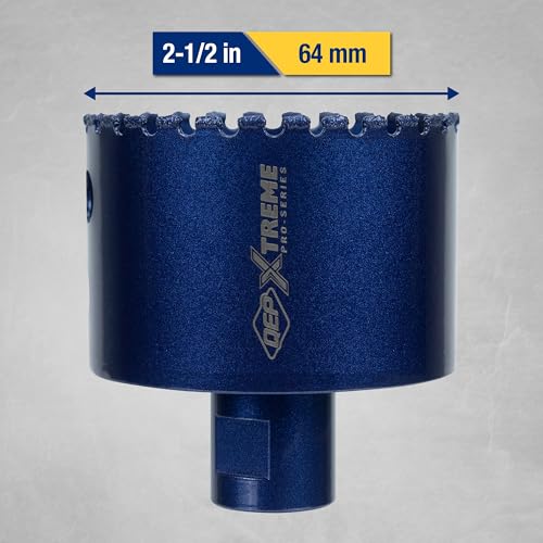 QEP 2-1/2" Xtreme Diamond Hole Saw for Grinders 2 1/2-Inch