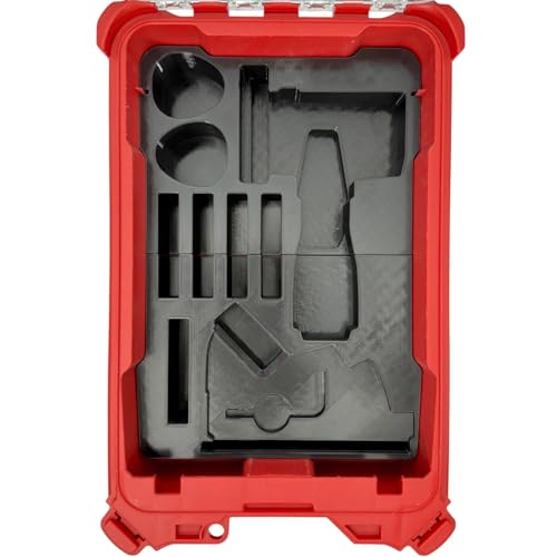 Insert for Milwaukee M12 Cut Off Tool 2522-20, Compatible with Packout Compact Organizer 48-22-8435, Tool, Battery, Grinding and Cutting Disc Storage