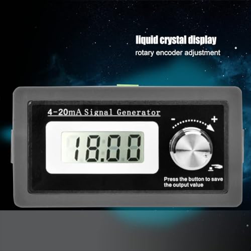 2Pcs Frequency Generator 4-20mA 15-30V Signal Generator with LCD Display Black*2pcs