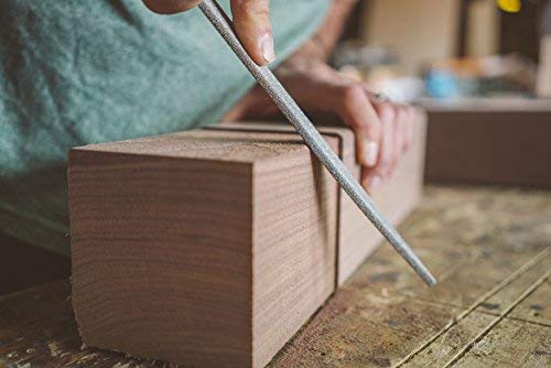 Kutzall Original 6" Half-Round Hand Rasp - Coarse, Wood Rasp/File for Woodworking & Shaping, W/Ergonomic Soft Grip Handle, Abrasive Tungsten Carbide Coating - 11" (279.4mm) Overall Length - HR6330 Half-Round - Coarse 6" (152.4mm) Length