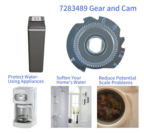 Cam and Gear 7283489 for Water Softeners,High Flow Water Softeners Parts