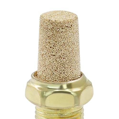 Brass Air Pneumatic Mufflers, 1/8" (DN6) 1/8"(DN6)-10 Pcs