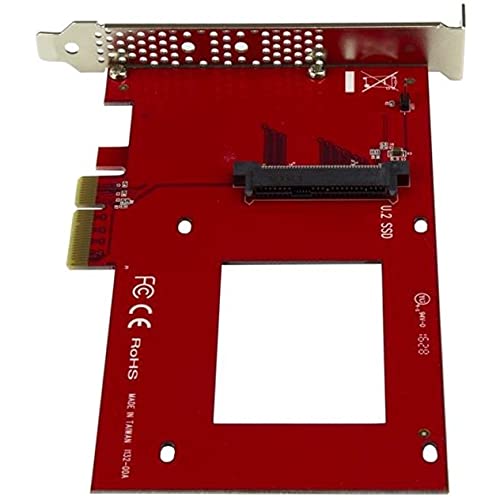StarTech.com U.2 to PCIe Adapter - x4 PCIe - For 2.5" U.2 NVMe SSD - SFF-8639 PCIe Adapter - U.2 SSD - PCIe SSD - U.2 drive (PEX4SFF8639)