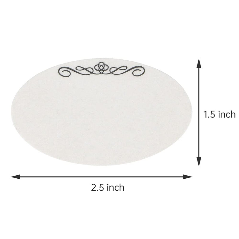 L LIKED 240 Stickers Dissolvable Food Labels for Containers 1 1/2" x 2 1/2" Canning Labels for Jars (Roll of 120) (2 Rolls) 1 Roll - 240 Labels